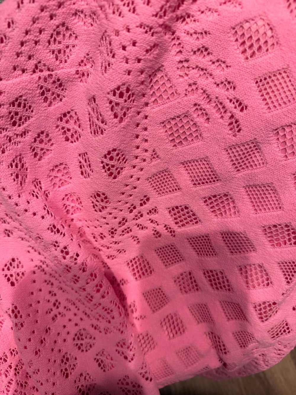 Lilly Pulitzer Pink Crochet High-Neck Tank Top - Picture 4 of 4